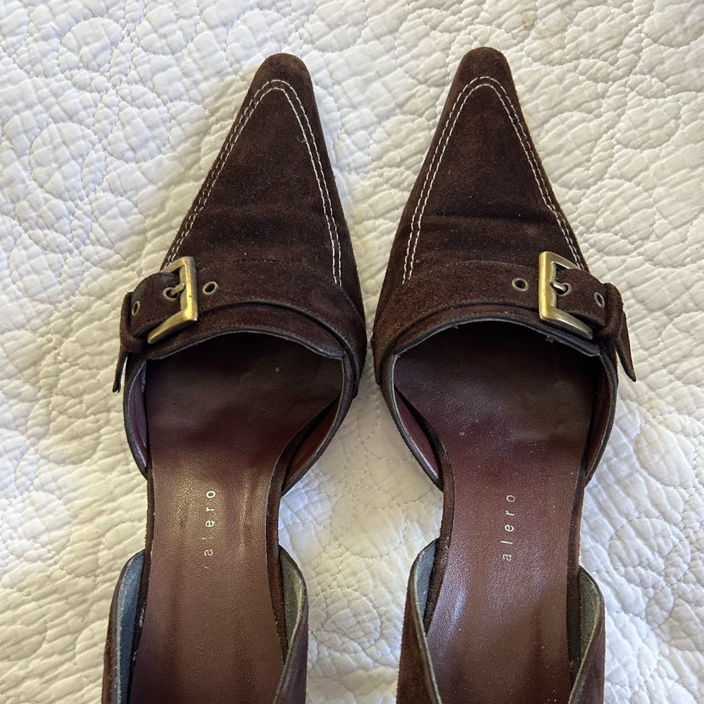 Alero Brown Leather Suede Shoes